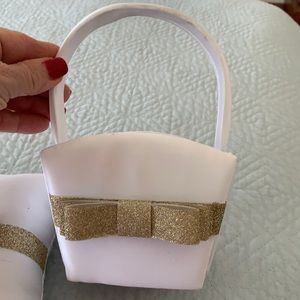 Flower Girl basket and Ring bearer Pillow